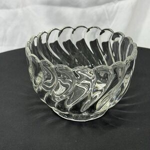 Vintage Swirl Glass Candy Bowl